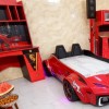 تخت خواب ماشینی با صندوق جک‌دار آراچوب