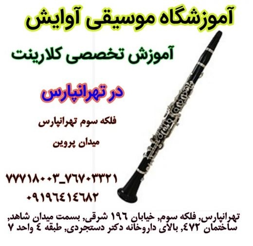 آموزش تخصصی کلارینت در تهرانپارس