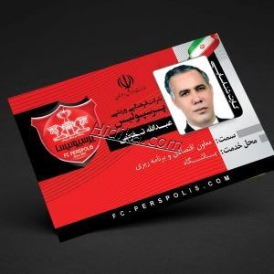 کارت Pvc قرمز متالیک