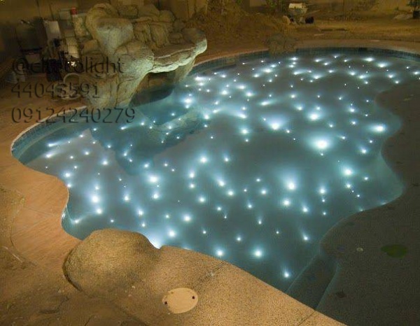 نورپردازی استخر ویلا
