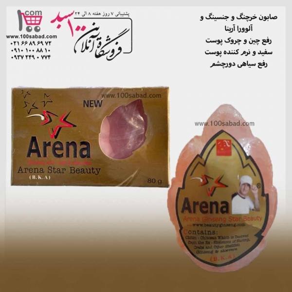 صابون زیبایی خرچنگ و آلوورا 80 گرم آرینا Arena